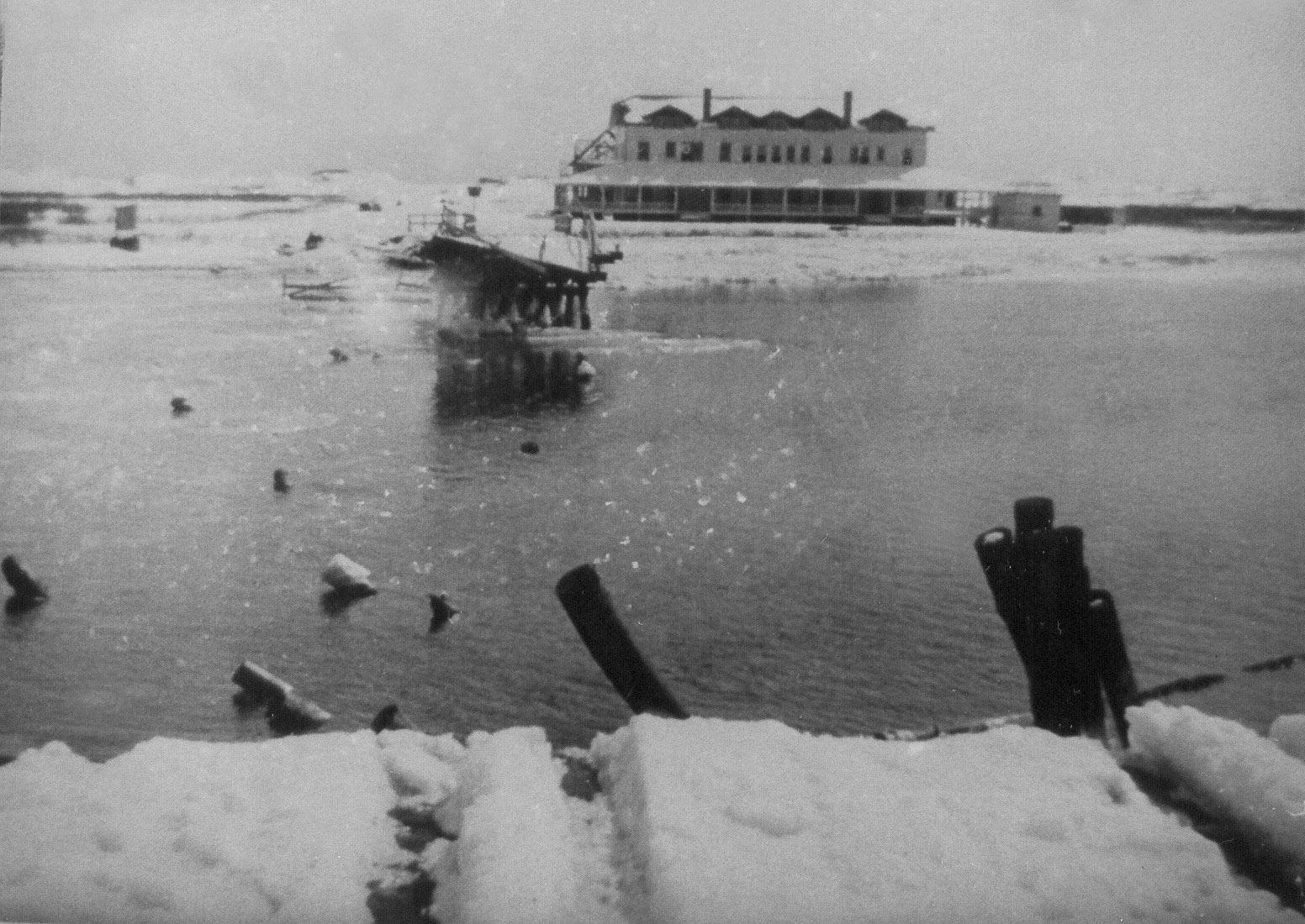 Tangier Bridge destroyed